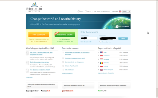 eRepublik - eRepublik - Введение в игру. Часть первая.